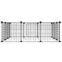 Pet cage with 12 panels black steel door 35x35cm by vidaXL, Cages and habitats for small animals - Ref: Foro24-171623, Price:...