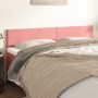 Headboards 2 units of pink velvet 100x5x78/88 cm by vidaXL, Headboards and footboards - Ref: Foro24-345863, Price: 67,99 €, D...