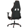 Gaming chair with massage and footrest in black and orange synthetic leather by vidaXL, Gaming chairs - Ref: Foro24-345528, P...