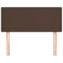 Brown synthetic leather headboard 100x5x78/88 cm by vidaXL, Headboards and footboards - Ref: Foro24-345775, Price: 46,25 €, D...