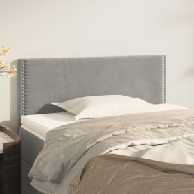 Light gray velvet headboard 90x5x78/88 cm by vidaXL, Headboards and footboards - Ref: Foro24-345898, Price: 47,99 €, Discount: %