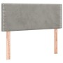 Light gray velvet headboard 90x5x78/88 cm by vidaXL, Headboards and footboards - Ref: Foro24-345898, Price: 47,99 €, Discount: %