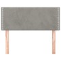 Light gray velvet headboard 90x5x78/88 cm by vidaXL, Headboards and footboards - Ref: Foro24-345898, Price: 47,99 €, Discount: %