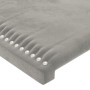 Light gray velvet headboard 90x5x78/88 cm by vidaXL, Headboards and footboards - Ref: Foro24-345898, Price: 47,99 €, Discount: %