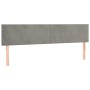 Headboards 2 units of light gray velvet 100x5x78/88 cm by vidaXL, Headboards and footboards - Ref: Foro24-345858, Price: 66,7...