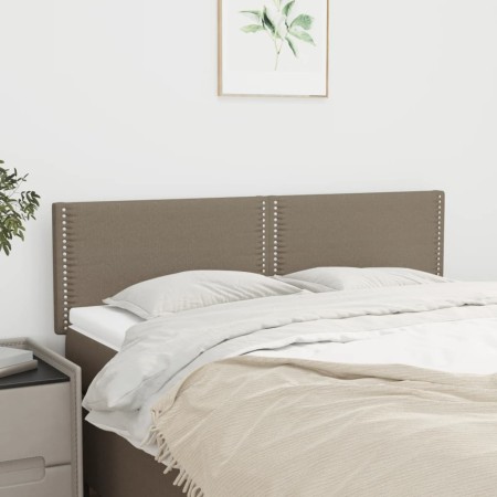 Cabeceros 2 unidades tela gris taupe 72x5x78/88 cm de vidaXL, Cabeceros y pies de cama - Ref: Foro24-345928, Precio: 66,99 €,...