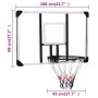 Transparent polycarbonate basketball backboard 106x69x3 cm by vidaXL, basketball backboards - Ref: Foro24-93668, Price: 129,4...