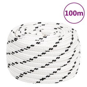 Cuerda de trabajo poliéster blanco 18 mm 100 m de vidaXL, Sogas y cuerdas metálicas - Ref: Foro24-152788, Precio: 98,88 €, De...