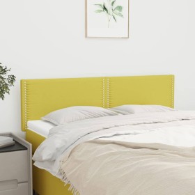 Headboards 2 units green fabric 72x5x78/88 cm by vidaXL, Headboards and footboards - Ref: Foro24-345931, Price: 40,99 €, Disc...