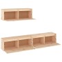 Muebles para TV 3 piezas madera maciza de pino de vidaXL, Muebles TV - Ref: Foro24-3100139, Precio: 193,35 €, Descuento: %