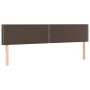 Headboards 2 units of brown synthetic leather 80x5x78/88 cm by vidaXL, Headboards and footboards - Ref: Foro24-345955, Price:...