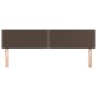 Headboards 2 units of brown synthetic leather 80x5x78/88 cm by vidaXL, Headboards and footboards - Ref: Foro24-345955, Price:...