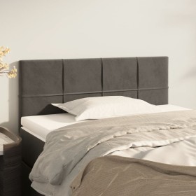 Dark gray velvet headboard 90x5x78/88 cm by vidaXL, Headboards and footboards - Ref: Foro24-346027, Price: 45,77 €, Discount: %