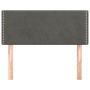 Cabecero de terciopelo gris oscuro 80x5x78/88 cm de vidaXL, Cabeceros y pies de cama - Ref: Foro24-345879, Precio: 43,74 €, D...