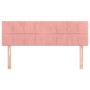 Cabeceros 2 unidades terciopelo rosa 72x5x78/88 cm de vidaXL, Cabeceros y pies de cama - Ref: Foro24-346059, Precio: 68,78 €,...