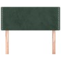 Cabecero de terciopelo verde oscuro 100x5x78/88 cm de vidaXL, Cabeceros y pies de cama - Ref: Foro24-345921, Precio: 47,99 €,...