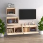 TV furniture 4 pieces solid pine wood by vidaXL, TV Furniture - Ref: Foro24-3100144, Price: 204,87 €, Discount: %