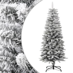 Narrow artificial Christmas tree with snow PVC and PE 120 cm by vidaXL, Christmas trees - Ref: Foro24-345193, Price: 54,99 €,...