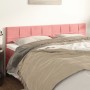 Cabeceros 2 unidades de terciopelo rosa 100x5x78/88 cm de vidaXL, Cabeceros y pies de cama - Ref: Foro24-346101, Precio: 69,3...