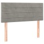 Cabecero de terciopelo gris claro 90x5x78/88 cm de vidaXL, Cabeceros y pies de cama - Ref: Foro24-346124, Precio: 46,40 €, De...