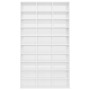 Glossy white plywood CD cabinet 102x16x177.5 cm by vidaXL, CD and DVD storage - Ref: Foro24-801784, Price: 134,96 €, Discount: %