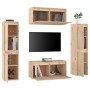 Muebles para TV 6 piezas madera maciza de pino de vidaXL, Muebles TV - Ref: Foro24-3100264, Precio: 301,99 €, Descuento: %