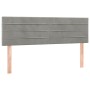 Headboards 2 units light gray velvet 72x5x78/88 cm by vidaXL, Headboards and footboards - Ref: Foro24-346152, Price: 60,62 €,...