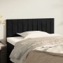 Black velvet headboard 80x5x78/88 cm by vidaXL, Headboards and footboards - Ref: Foro24-346210, Price: 38,05 €, Discount: %