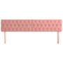 Headboards 2 units of pink velvet 100x7x78/88 cm by vidaXL, Headboards and footboards - Ref: Foro24-346395, Price: 86,68 €, D...