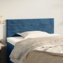 Cabecero de terciopelo azul 100x5x78/88 cm de vidaXL, Cabeceros y pies de cama - Ref: Foro24-346142, Precio: 47,53 €, Descuen...