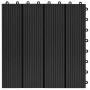 WPC-Verandafliesen 30x30 cm 2 m² schwarz 22 Einheiten von vidaXL, Böden und Teppiche - Ref: Foro24-277800, Preis: 110,93 €, R...