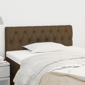 Dark brown fabric headboard 90x7x78/88 cm by vidaXL, Headboards and footboards - Ref: Foro24-346315, Price: 53,82 €, Discount: %