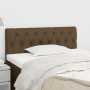 Dark brown fabric headboard 90x7x78/88 cm by vidaXL, Headboards and footboards - Ref: Foro24-346315, Price: 53,99 €, Discount: %