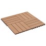 WPC-Verandafliesen 30x30 cm 2 m² Teakfarbe 22 Einheiten von vidaXL, Böden und Teppiche - Ref: Foro24-277801, Preis: 138,80 €,...