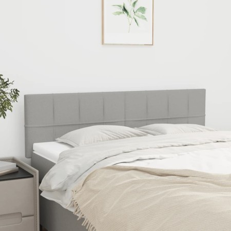 Cabeceros 2 unidades tela gris claro 72x5x78/88 cm de vidaXL, Cabeceros y pies de cama - Ref: Foro24-346046, Precio: 66,11 €,...