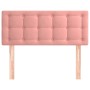 Pink velvet headboard 100x5x78/88 cm by vidaXL, Headboards and footboards - Ref: Foro24-346455, Price: 46,34 €, Discount: %