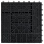 WPC porch tiles 30x30 cm 2 m² black 22 units by vidaXL, Floors and carpets - Ref: Foro24-277803, Price: 109,30 €, Discount: %