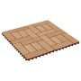 WPC porch tiles 30x30 cm 2 m² teak color 22 units by vidaXL, Floors and carpets - Ref: Foro24-277804, Price: 135,17 €, Discou...