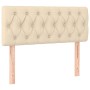 Cream fabric headboard 100x7x78/88 cm by vidaXL, Headboards and footboards - Ref: Foro24-346331, Price: 50,36 €, Discount: %