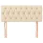 Cream fabric headboard 100x7x78/88 cm by vidaXL, Headboards and footboards - Ref: Foro24-346331, Price: 50,36 €, Discount: %