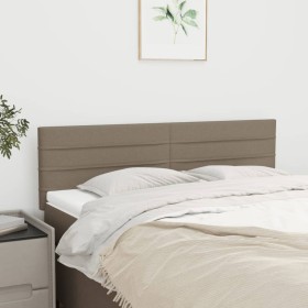 Headboards 2 units taupe gray fabric 72x5x78/88 cm by vidaXL, Headboards and footboards - Ref: Foro24-346148, Price: 60,35 €,...