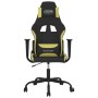 Black and light green fabric massage gaming chair by vidaXL, Gaming chairs - Ref: Foro24-345475, Price: 124,29 €, Discount: %