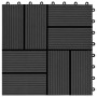 WPC-Verandafliesen 30x30 cm 2 m² schwarz 22 Einheiten von vidaXL, Böden und Teppiche - Ref: Foro24-277808, Preis: 94,79 €, Ra...