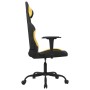 Schwarz-gelber Massage-Gaming-Stuhl aus Stoff von vidaXL, Gaming-Stühle - Ref: Foro24-345473, Preis: 119,40 €, Rabatt: %