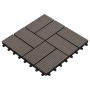 WPC porch tiles 30x30 cm 2 m² dark brown 22 units by vidaXL, Floors and carpets - Ref: Foro24-277810, Price: 107,51 €, Discou...