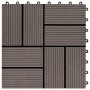 WPC porch tiles 30x30 cm 2 m² dark brown 22 units by vidaXL, Floors and carpets - Ref: Foro24-277810, Price: 107,51 €, Discou...