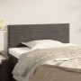 Cabecero de terciopelo gris oscuro 80x5x78/88 cm de vidaXL, Cabeceros y pies de cama - Ref: Foro24-346111, Precio: 38,70 €, D...