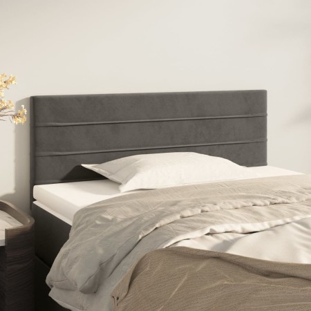 Cabecero de terciopelo gris oscuro 80x5x78/88 cm de vidaXL, Cabeceros y pies de cama - Ref: Foro24-346111, Precio: 38,70 €, D...