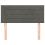 Cabecero de terciopelo gris oscuro 80x5x78/88 cm de vidaXL, Cabeceros y pies de cama - Ref: Foro24-346111, Precio: 38,70 €, D...