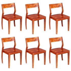 Dining chairs, 6 units, solid acacia and sheesham wood. by vidaXL, dining chairs - Ref: Foro24-279138, Price: 587,26 €, Disco...